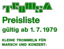 Preisliste 1979